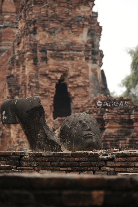 泰国大城府佛教寺庙遗迹