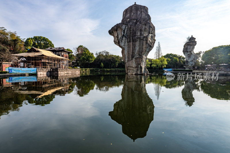 浙江绍兴柯桥柯岩鉴湖景区景点景观