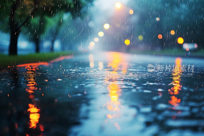 自然风景植物背景雨水