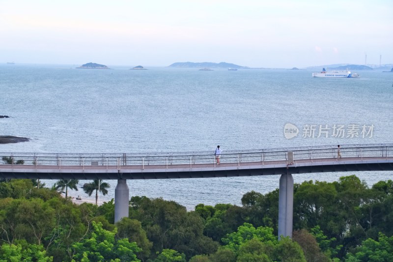 厦门健康步道俯瞰山海风光