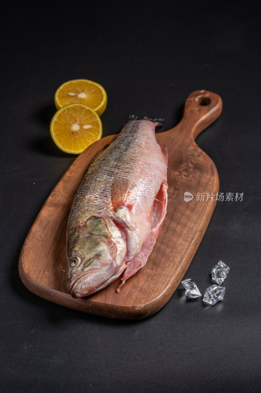 新鲜鲈鱼食材