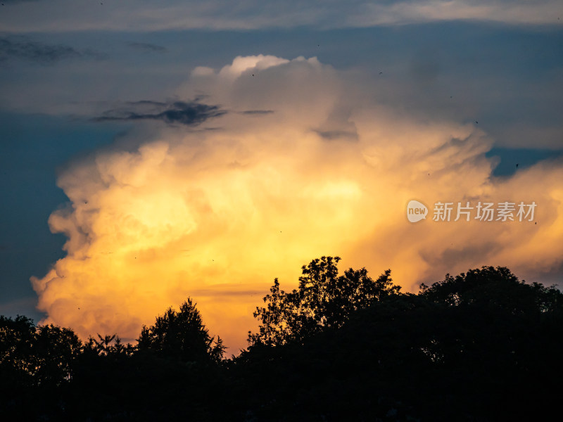 日落时的天空晚霞景色