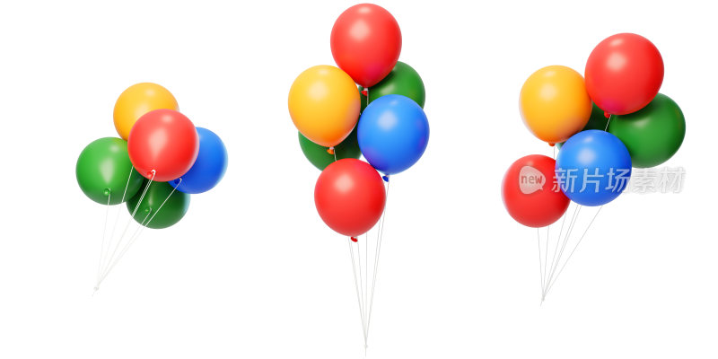 活动节日装饰漂浮欢乐气球3D
