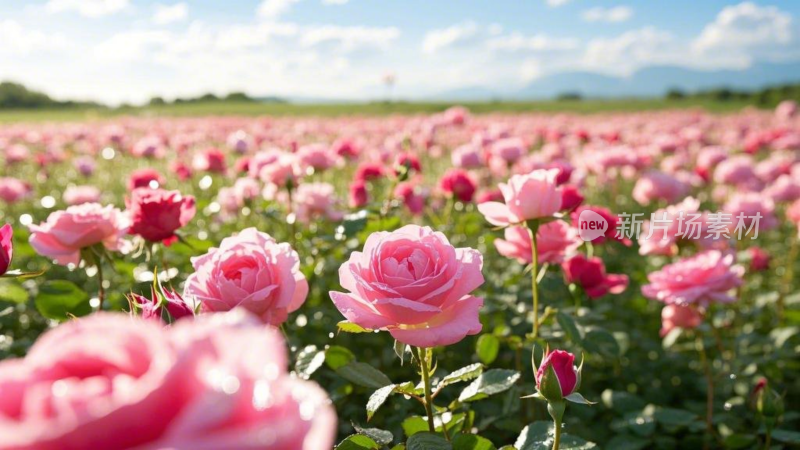 粉色玫瑰花海