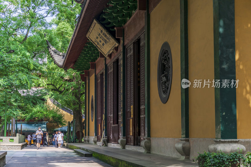 杭州西湖飞来峰灵隐寺千年古刹古建筑