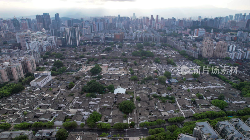 福建福州三坊七巷5A景区航拍