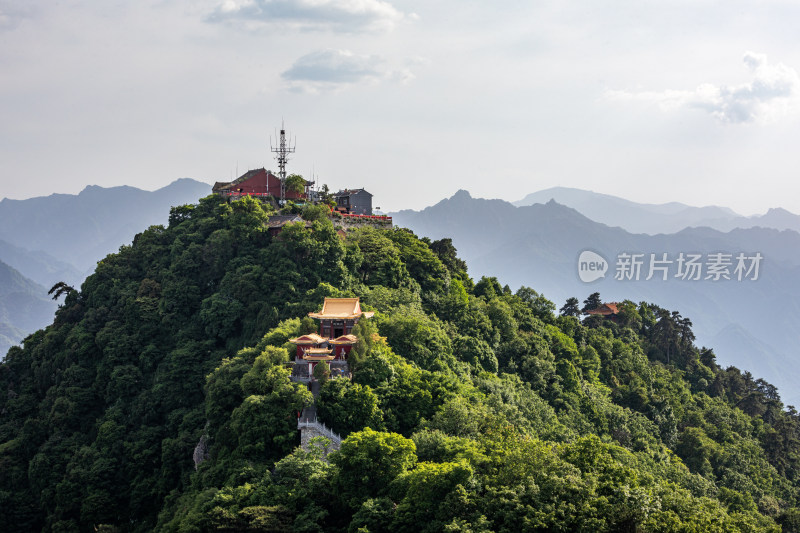 西安秦岭终南山南五台自然风光景点景观