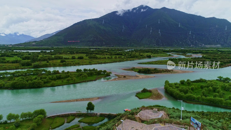 林芝雅尼湿地公园航拍