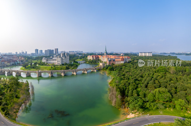 东莞松山湖景区航拍