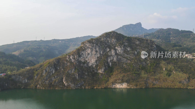 航拍湖南思蒙国家湿地公园