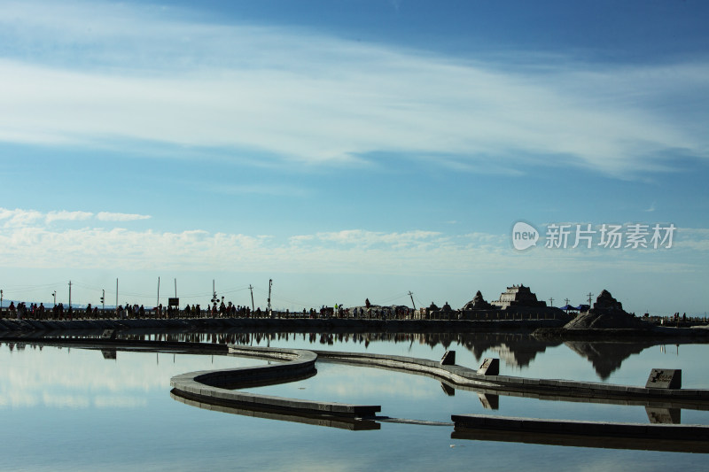 天空之境茶卡盐湖的美景