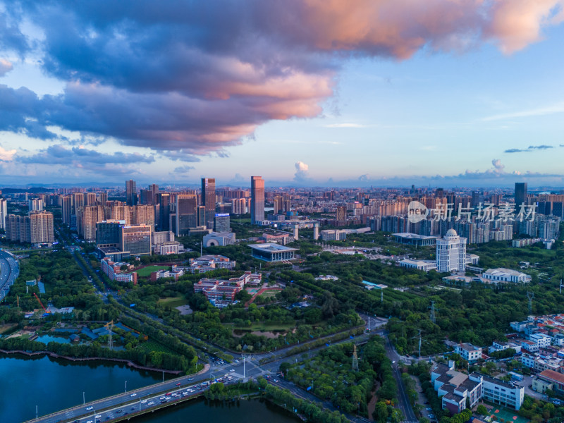 佛山顺德夜景航拍