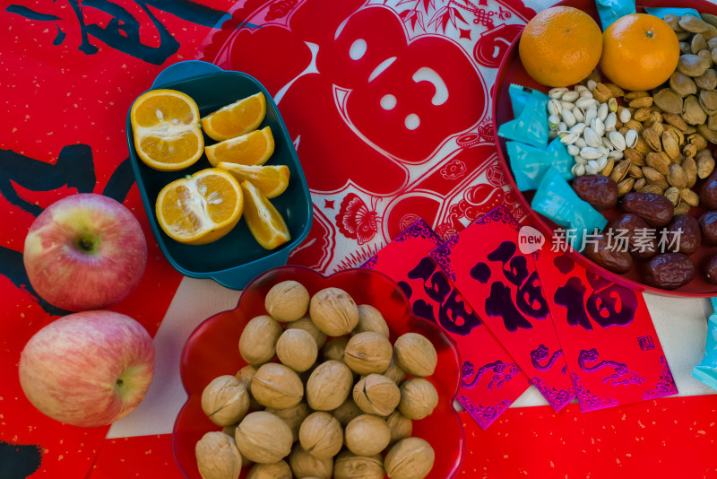 新年春节元宵节汤圆红包喜庆氛围