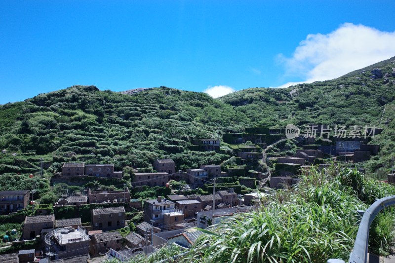 山坡上的村落景观