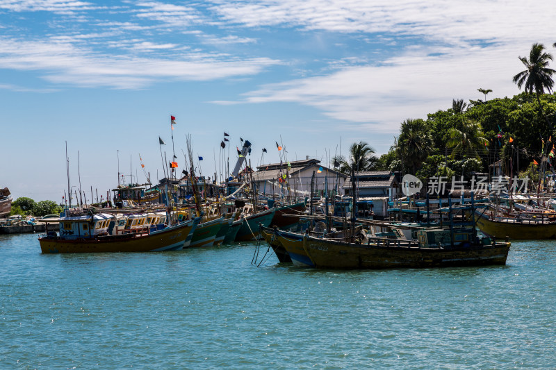 斯里兰卡坦加勒渔村