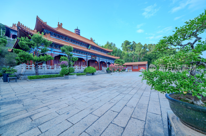 广州南沙天后宫旅游景区中式传统古建筑