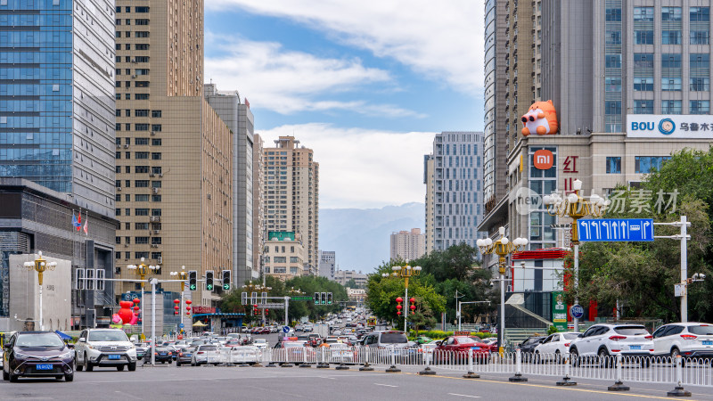 中国新疆乌鲁木齐西大桥商圈街道