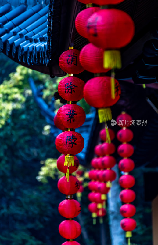 杭州灵隐飞来峰法镜寺景点景观