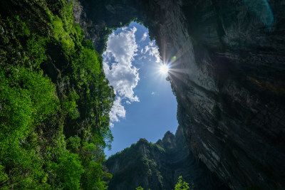 重庆武隆后坪乡天坑群景观