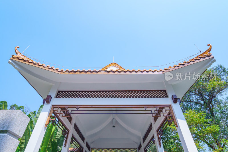 广州麓湖公园植谊园植谊亭中式传统建筑