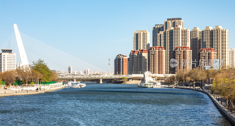 天津津门故里海河风情自然建筑景观