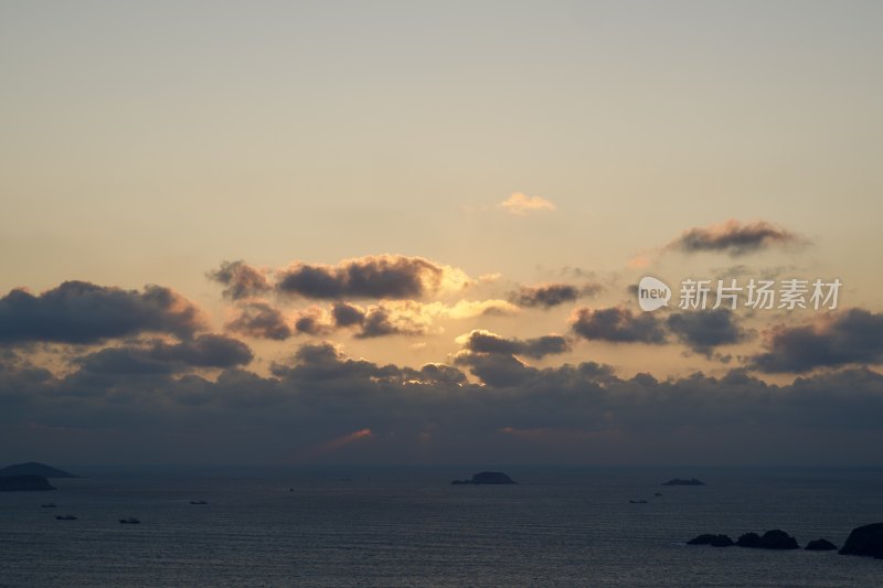 海上日出 夕阳