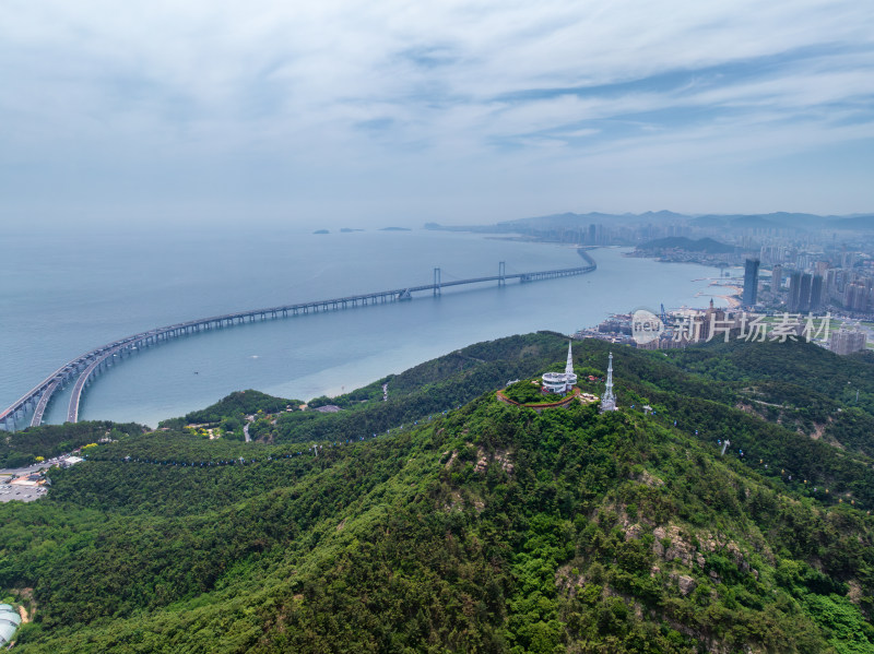 俯瞰大连星海湾大桥