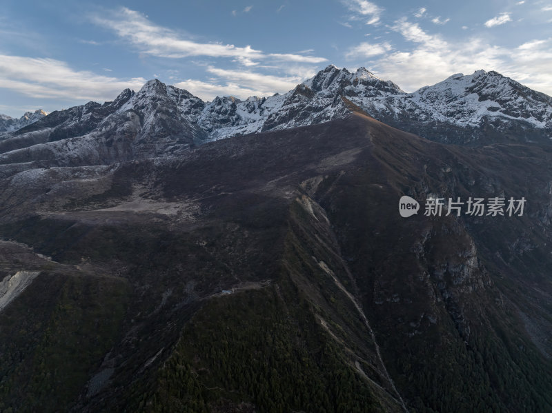 西藏日喀则珠峰东坡嘎玛沟喜马拉雅山脉航拍