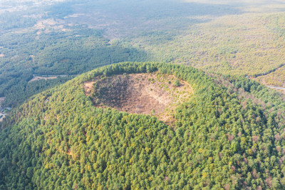 航拍云南腾冲火山地质国家公园火山