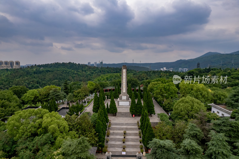 湖北襄阳城市风光旅游景区地标建筑航拍图