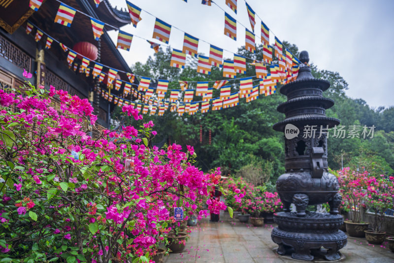 杭州飞来峰景区上天竺法喜禅寺古建筑