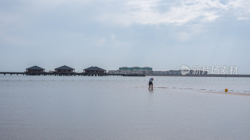 秦皇岛南戴河景区海边海滨海滩