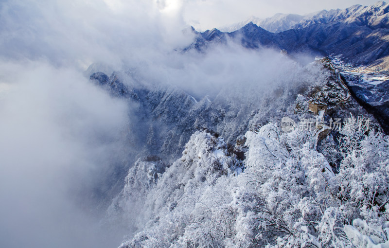 箭扣长城雪景