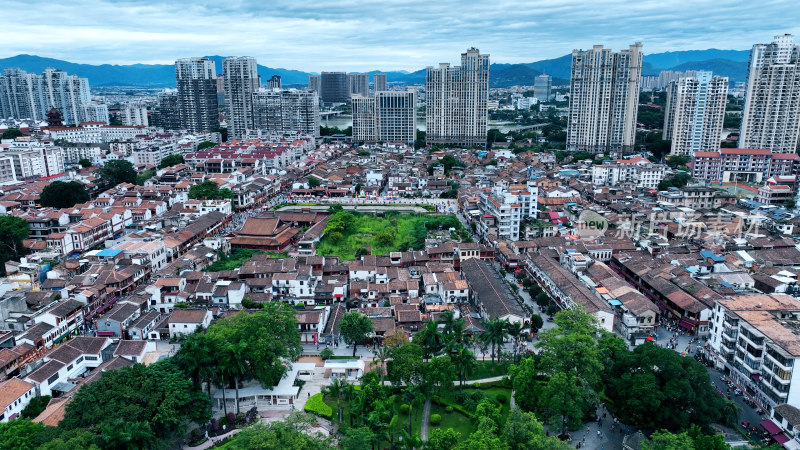 漳州古城航拍摄影照片福建省漳州市城市风光