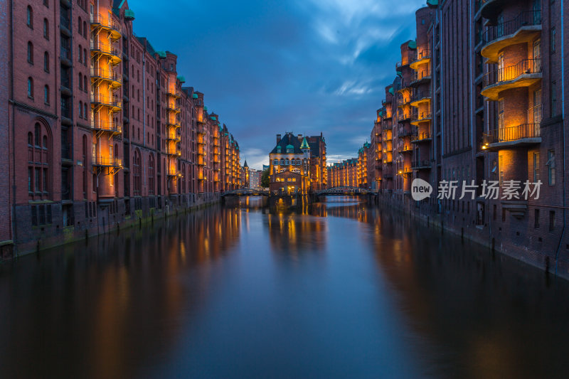 汉堡仓库城夜景