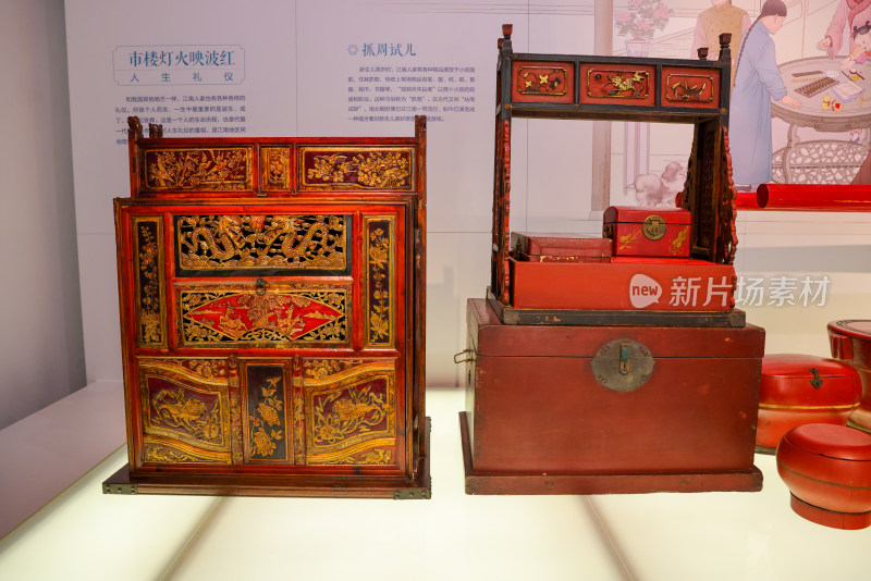 中国江南水乡文化博物馆展厅家具