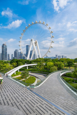 深圳欢乐港湾摩天轮风光