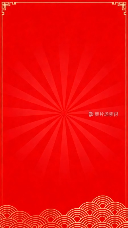 红色中式风格背景图