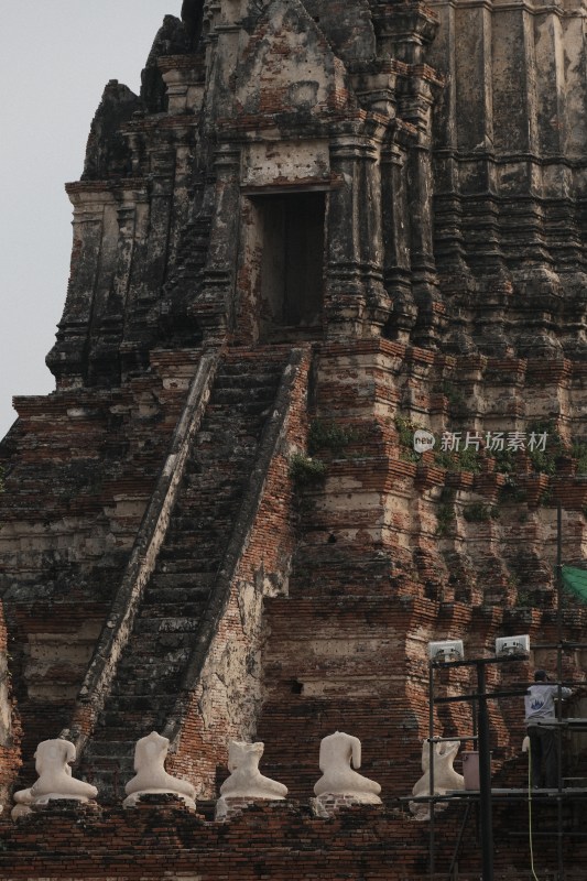 泰国大城府佛教寺庙遗迹