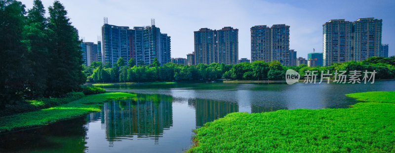 佛山市亚洲艺术公园湖景