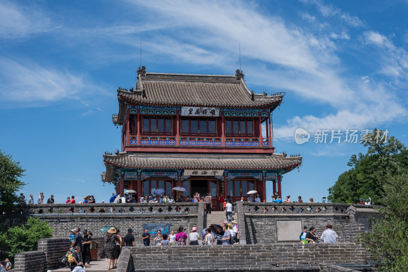 河北山海关老龙头明长城自然建筑景点景观