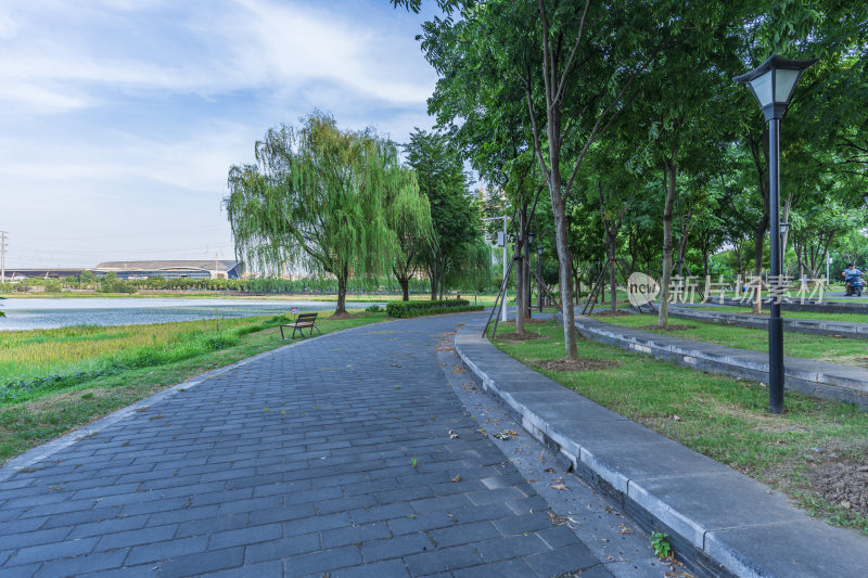 武汉洪山区杨春湖公园风景