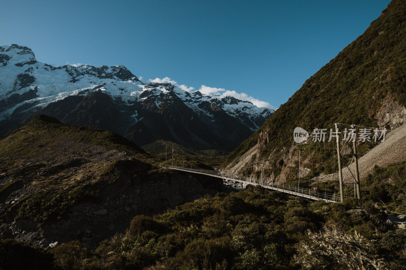 新西兰南阿尔卑斯库克雪山HookerValley步道