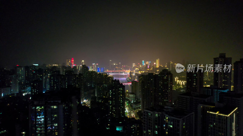 重庆夜景航拍图