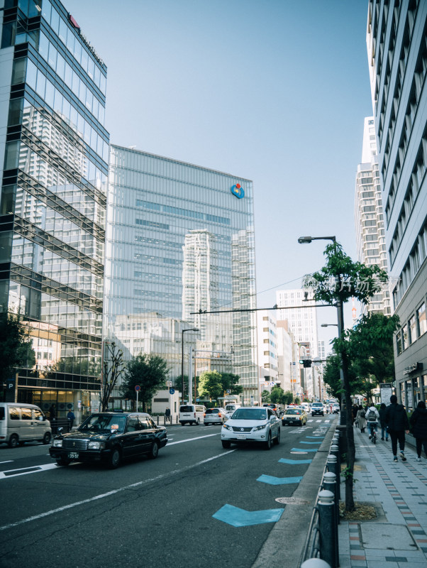 大阪城市街道