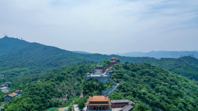 航拍湖北襄阳真武山