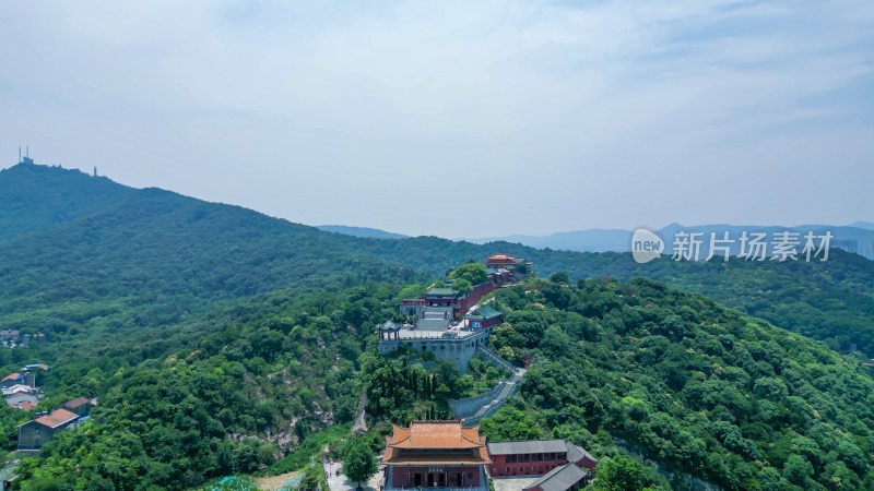 航拍湖北襄阳真武山