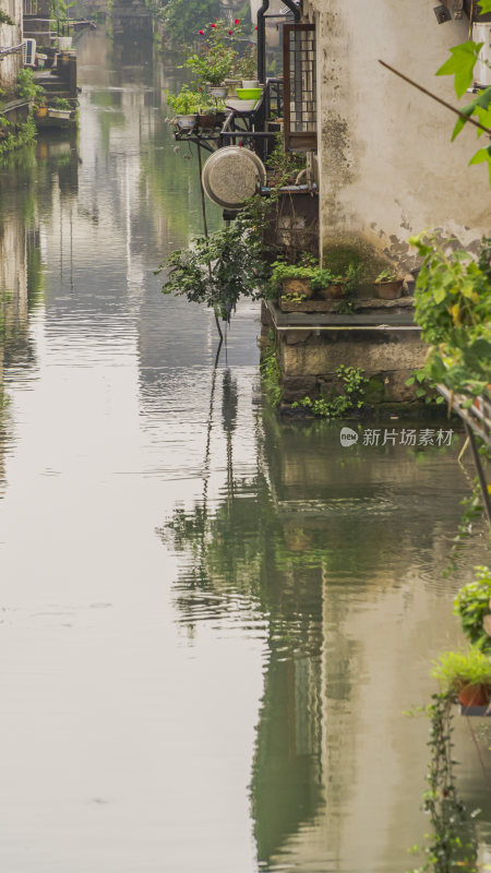 绍兴仓桥直街古街道风景