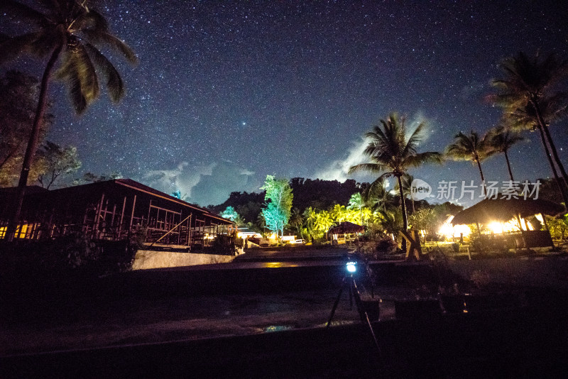 印尼巴厘岛度假村星空