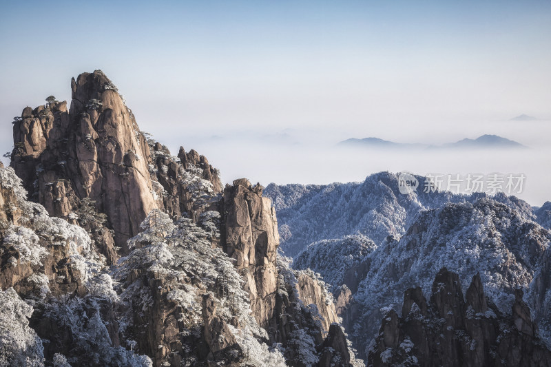 大美中国自然风光黄山风景区旅游景点